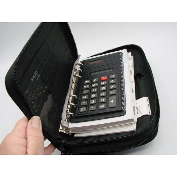 NEW PlanAhead iOrganizer Planner w/ Calculator Blue Zip Around Wallet Combo NOS - Picture 2 of 12